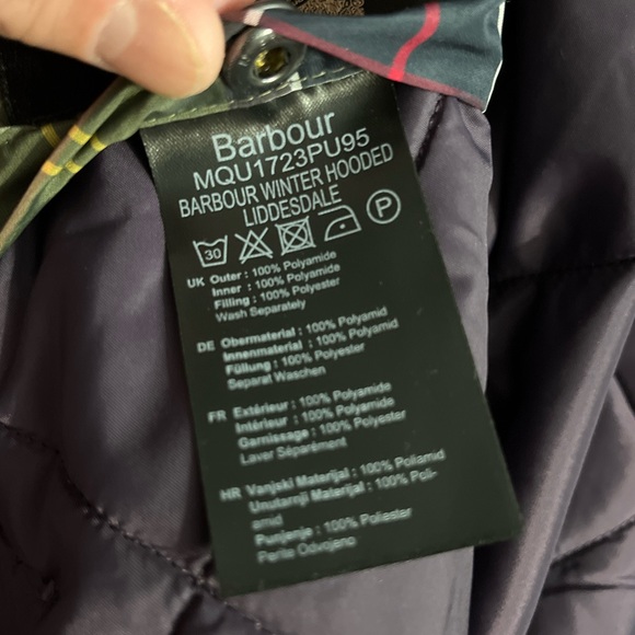 NWT - Barbour Unisex Hooded Liddesdale Quilted Jacket - Men M/Women L - Picture 11 of 12